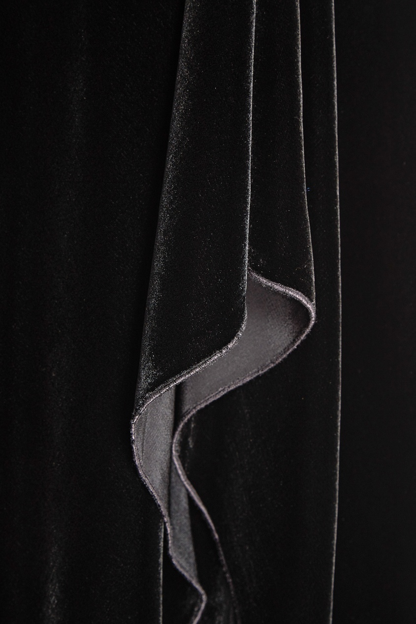 фото Бархатное платье с асимметричным подолом roland mouret
