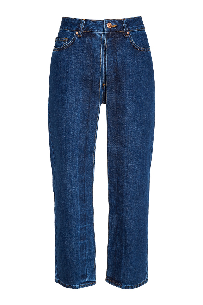 фото Синие джинсы с выбеливанием aalto