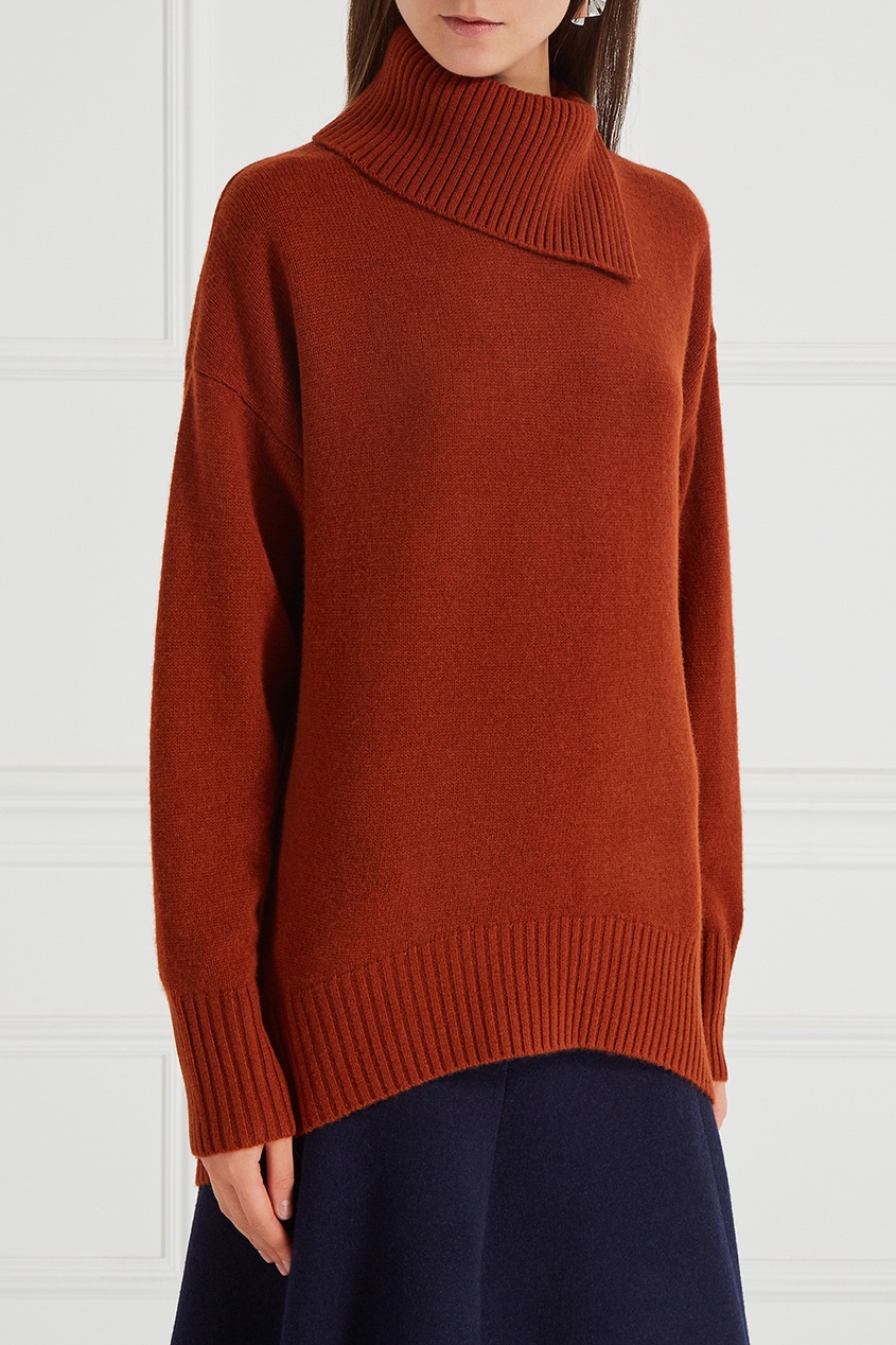 фото Шерстяной свитер с удлиненной спинкой joseph