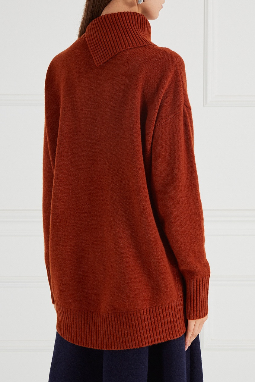 фото Шерстяной свитер с удлиненной спинкой joseph
