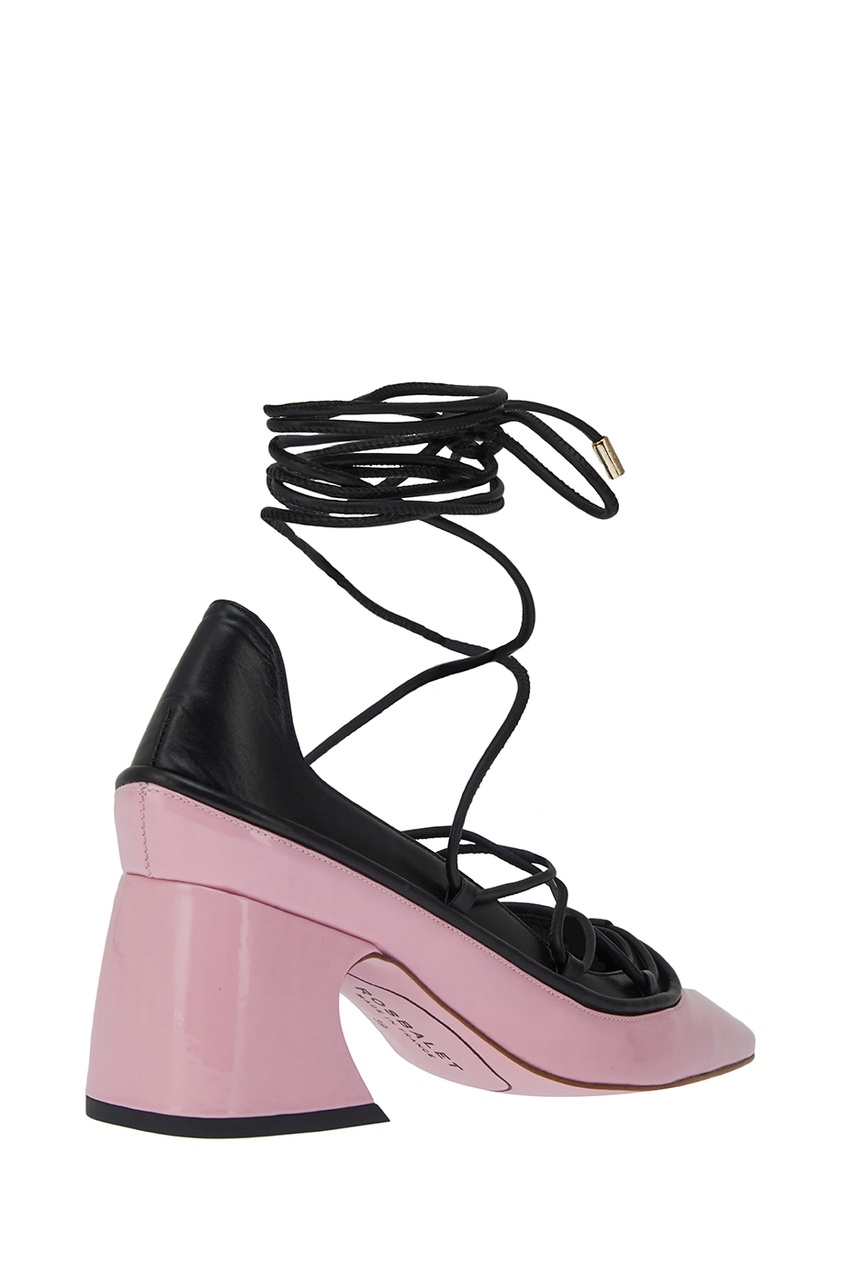 фото Розовые туфли на шнуровке rosbalet