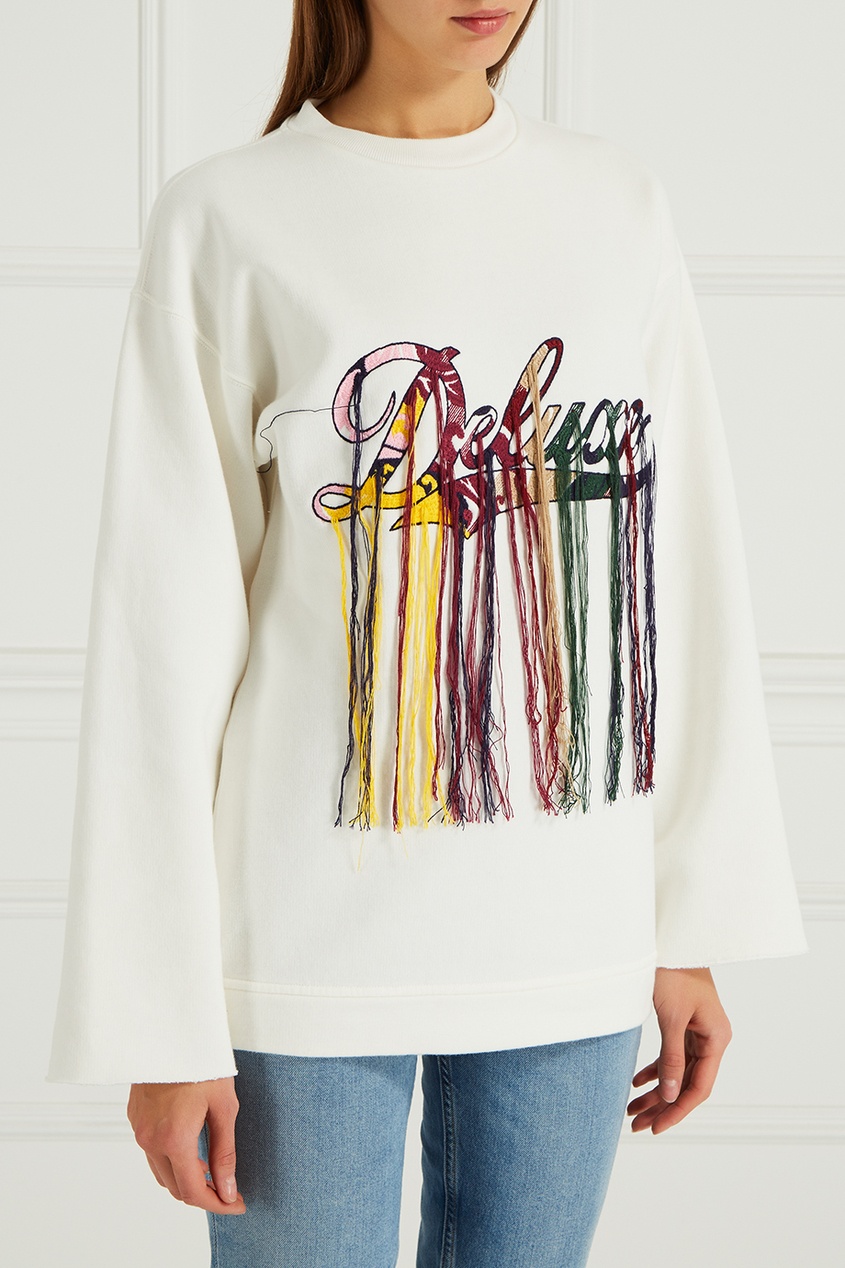 Golden Goose Deluxe Brand Свитшот с декоративными нитями golden goose deluxe brand хлопковая рубашка