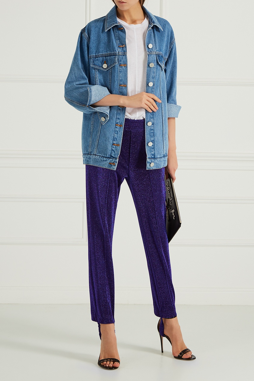 Golden Goose Deluxe Brand Брюки с люрексом женские брюки golden goose deluxe brand 804152