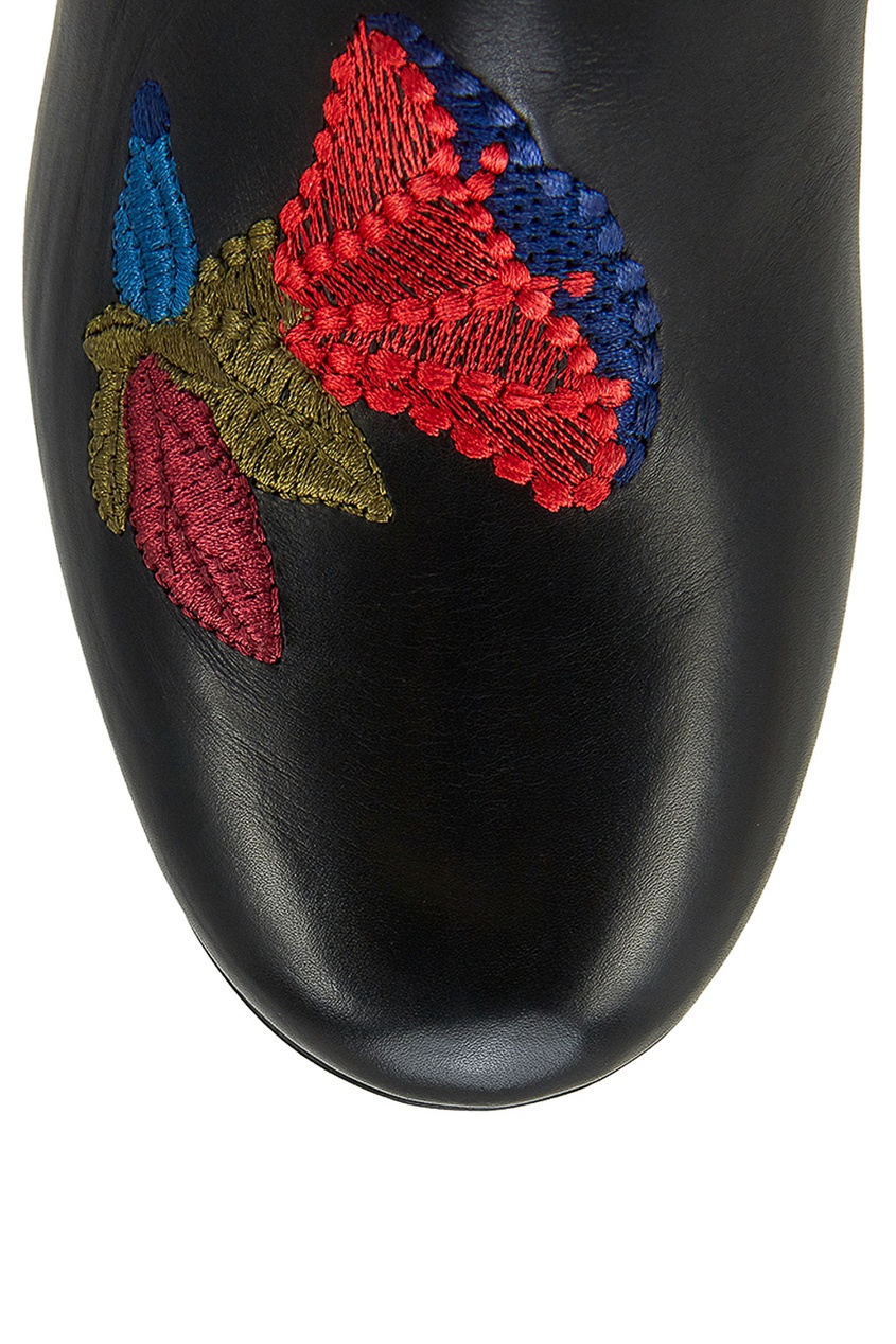 фото Кожаные ботильоны peter bagatelle embroidery laurence dacade