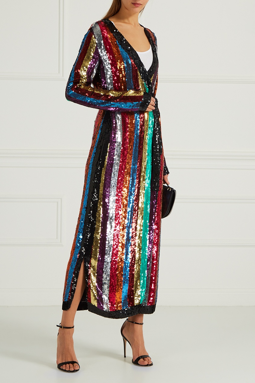 фото Платье с разноцветными пайетками attico