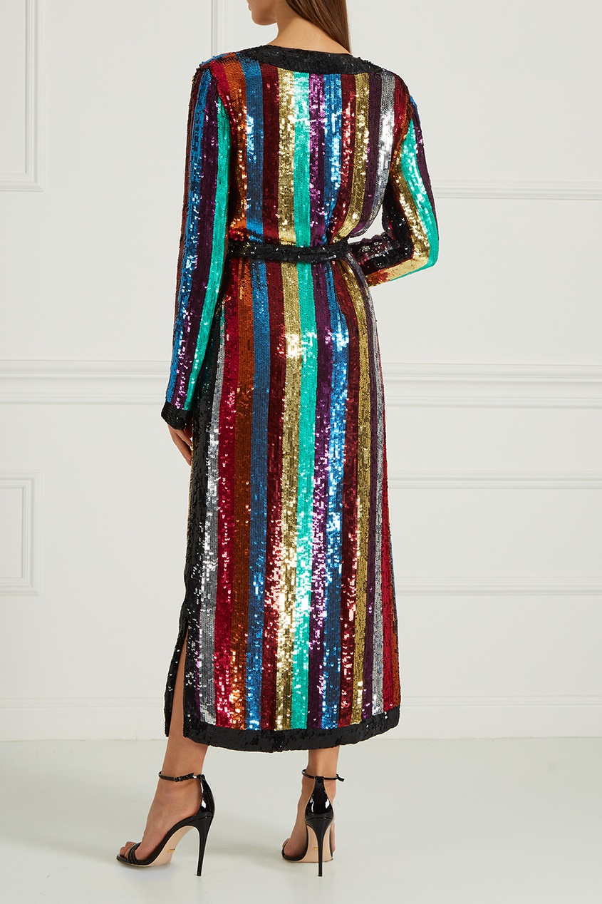 фото Платье с разноцветными пайетками attico