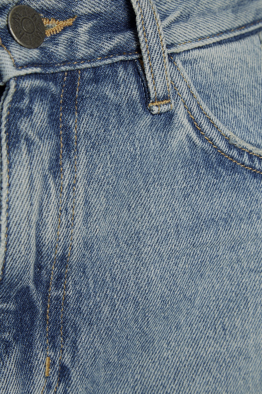 фото Укороченные джинсы с прорезями jeanne mih jeans