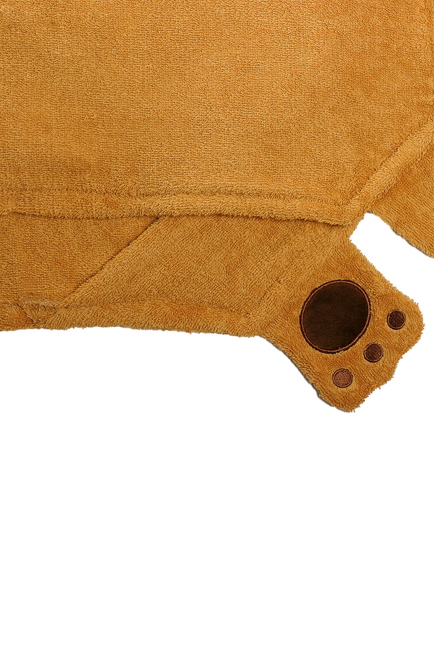 фото Бежевое детское полотенце с капюшоном zoocchini