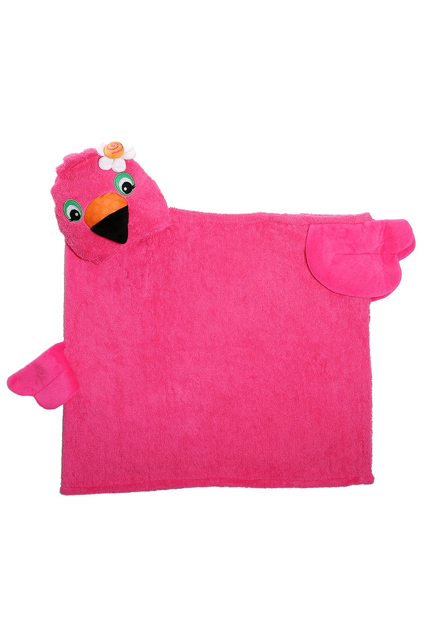 фото Розовое полотенце с капюшоном zoocchini