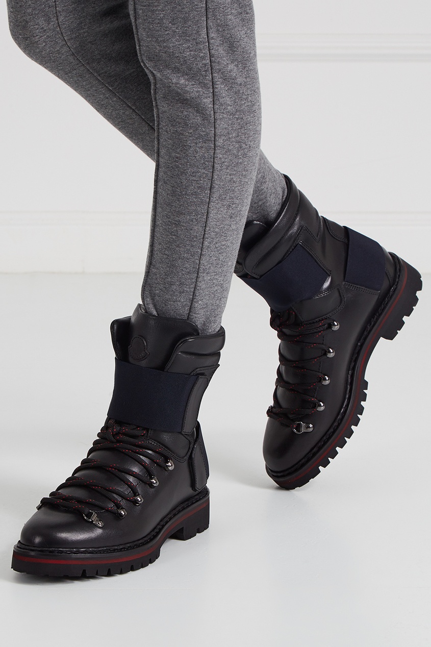 фото Черные ботинки на шнуровке brigitte moncler