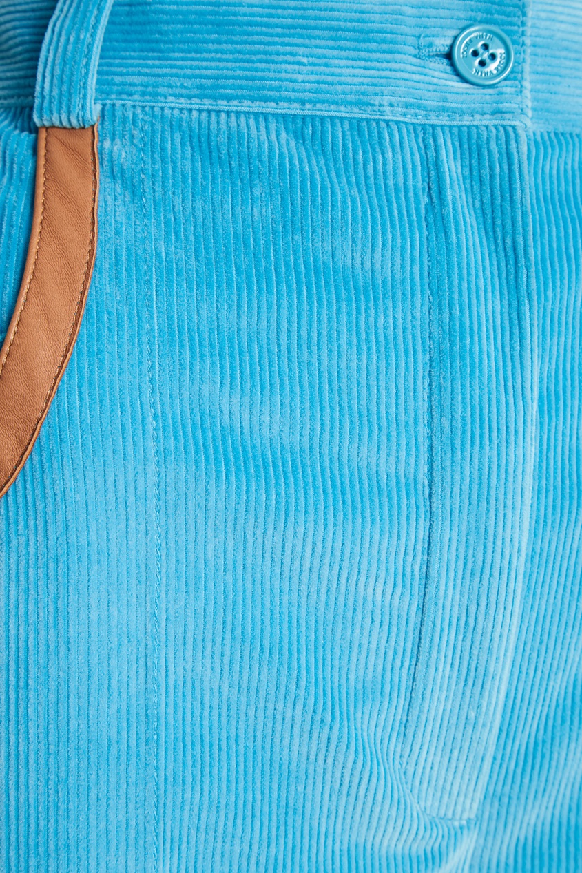 фото Вельветовые брюки с окантовками nina ricci