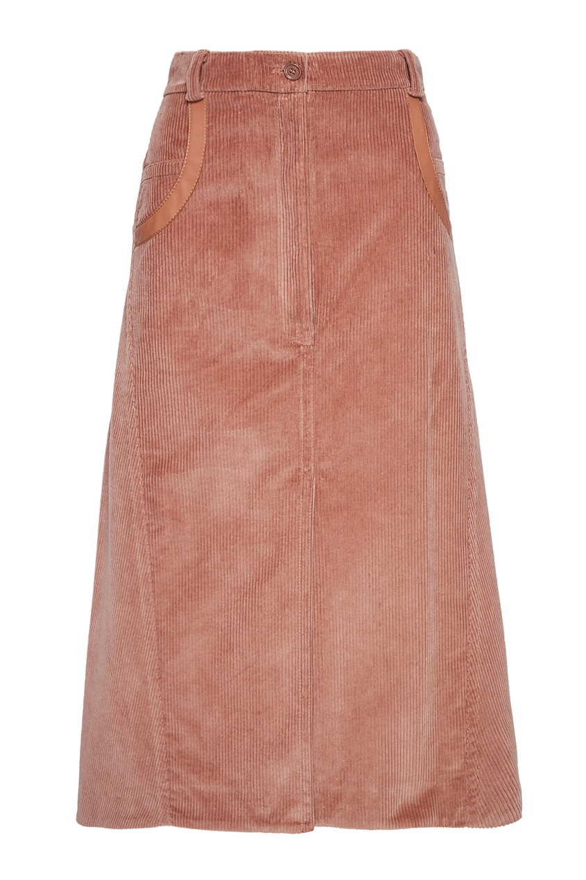 фото Вельветовая юбка-колокол nina ricci