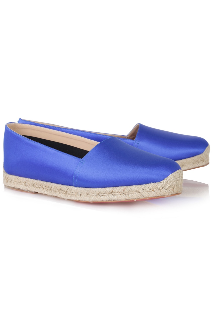 фото Шелковые эспадрильи Espachica Flat Crepe Satin Christian louboutin