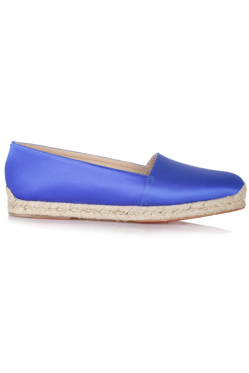 фото Шелковые эспадрильи Espachica Flat Crepe Satin Christian louboutin