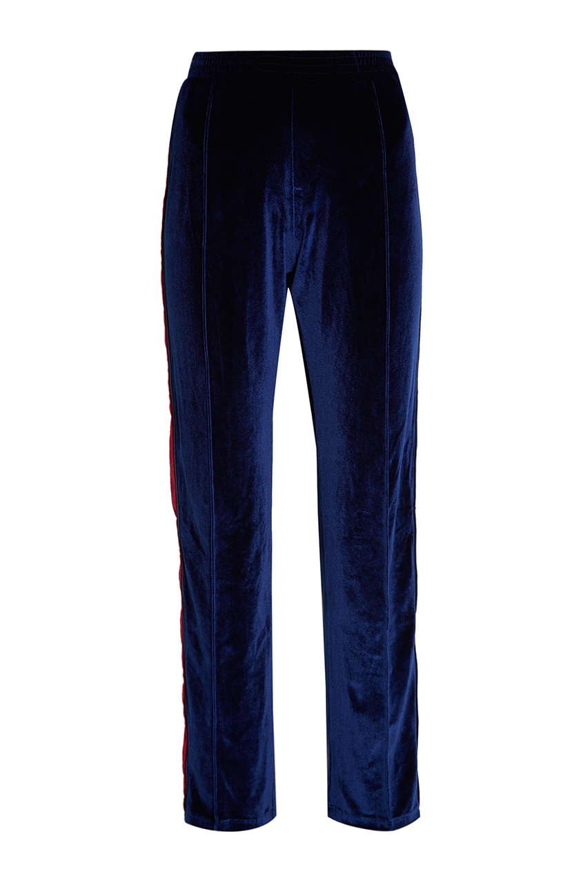 фото Бархатные брюки синие forte couture