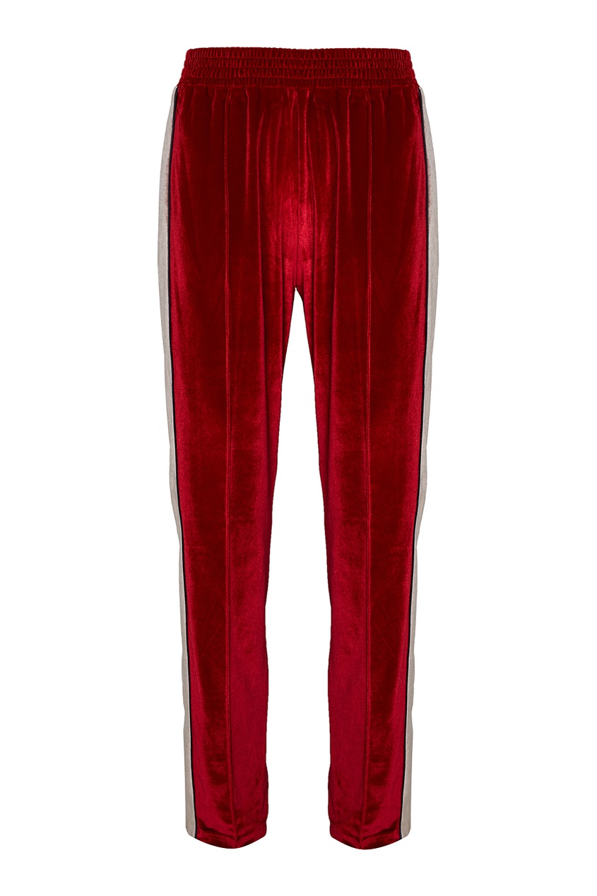 фото Бархатные брюки красные forte couture