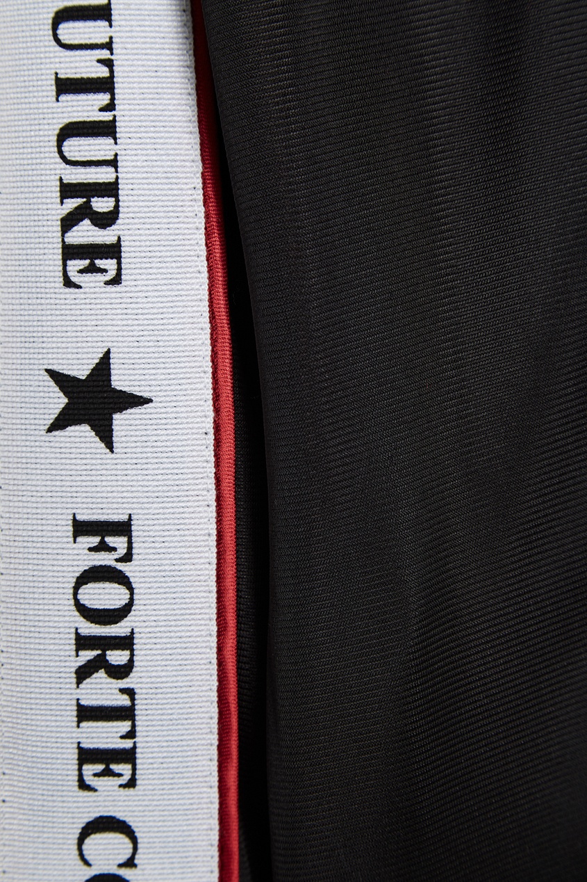 фото Черная олимпийка на молнии Forte couture