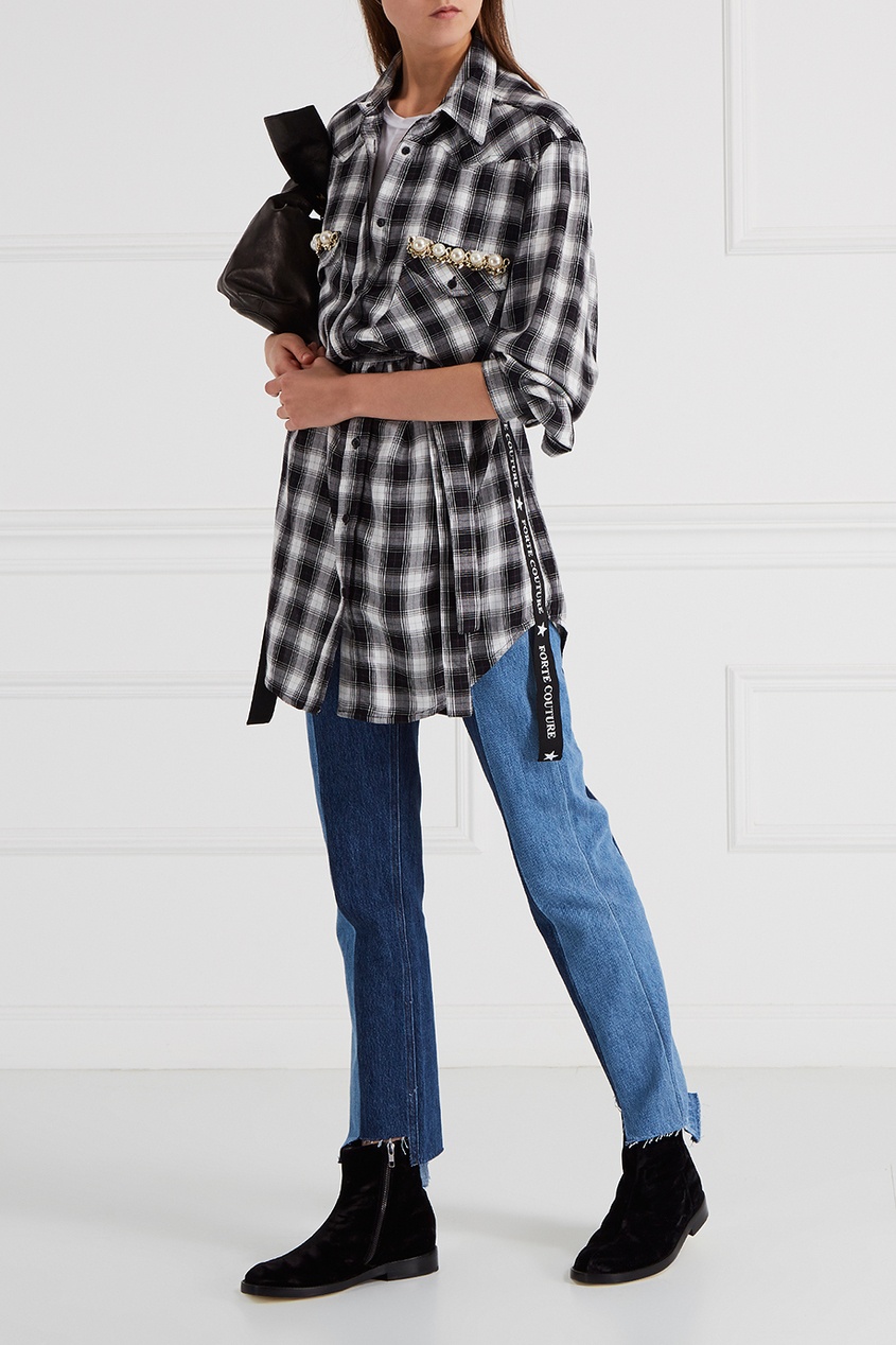 фото Блузка с декорированными карманами forte couture