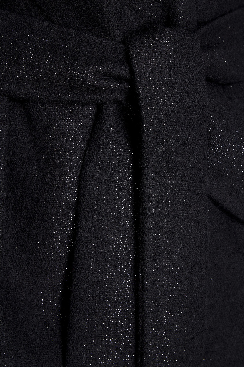 фото Шерстяное пальто с металлизированной нитью ann demeulemeester