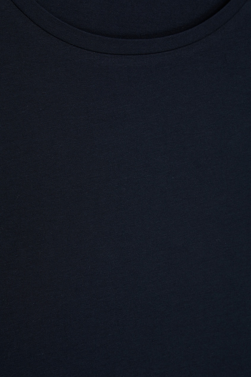фото Синий лонгслив из хлопка burberry
