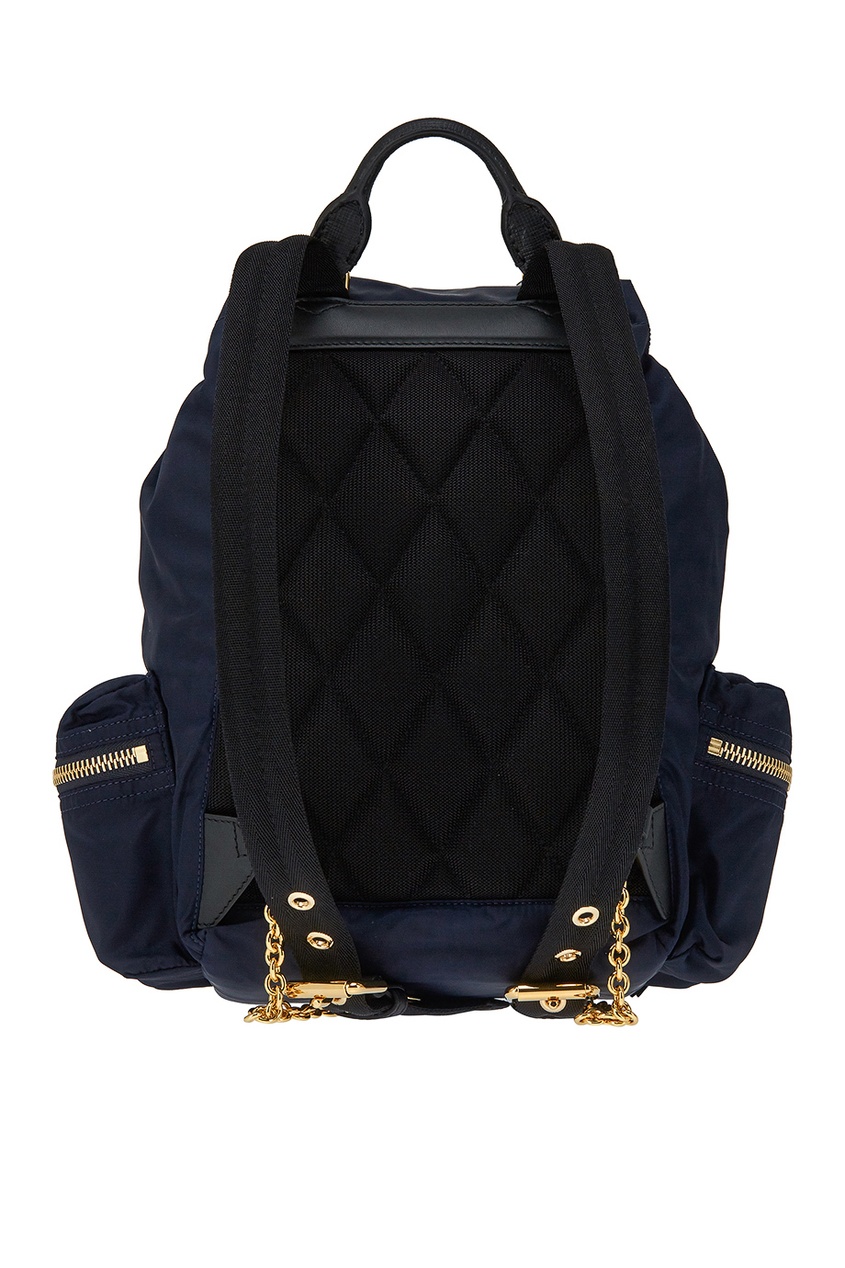фото Синий рюкзак из текстиля burberry