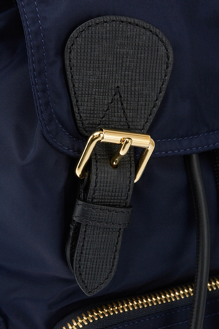 фото Синий рюкзак из текстиля burberry