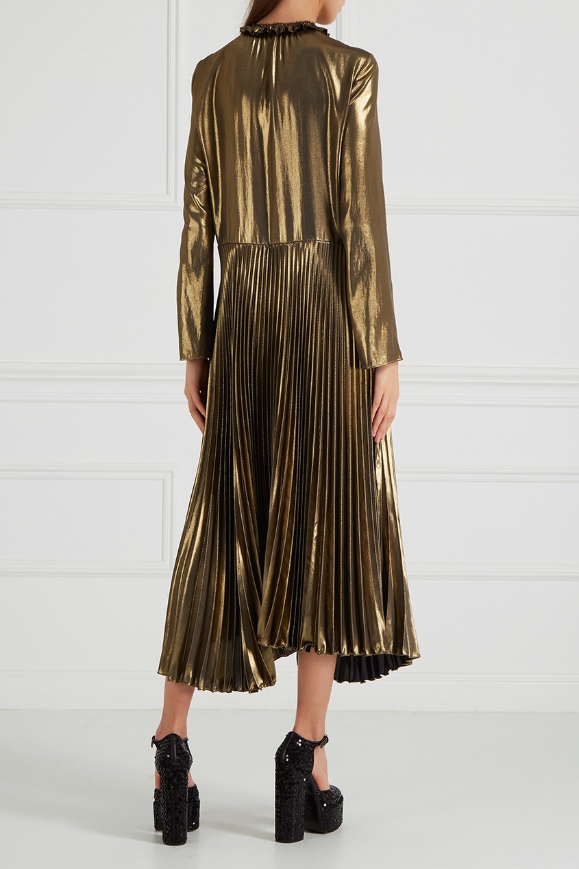 фото Платье с плиссированным подолом golden goose deluxe brand