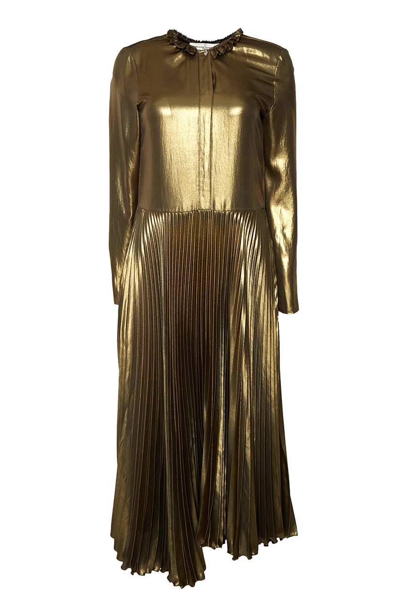 фото Платье с плиссированным подолом golden goose deluxe brand