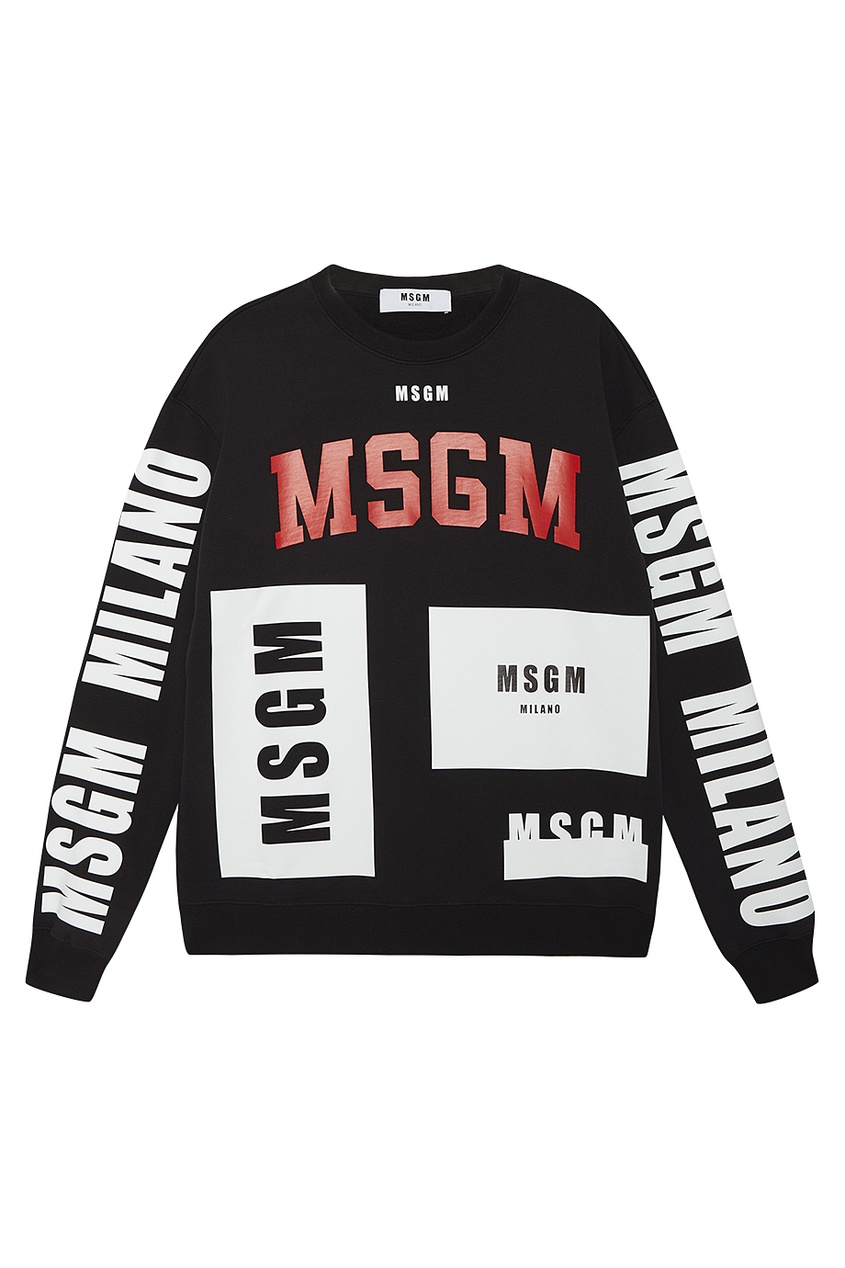 фото Свитшот с логотипами msgm