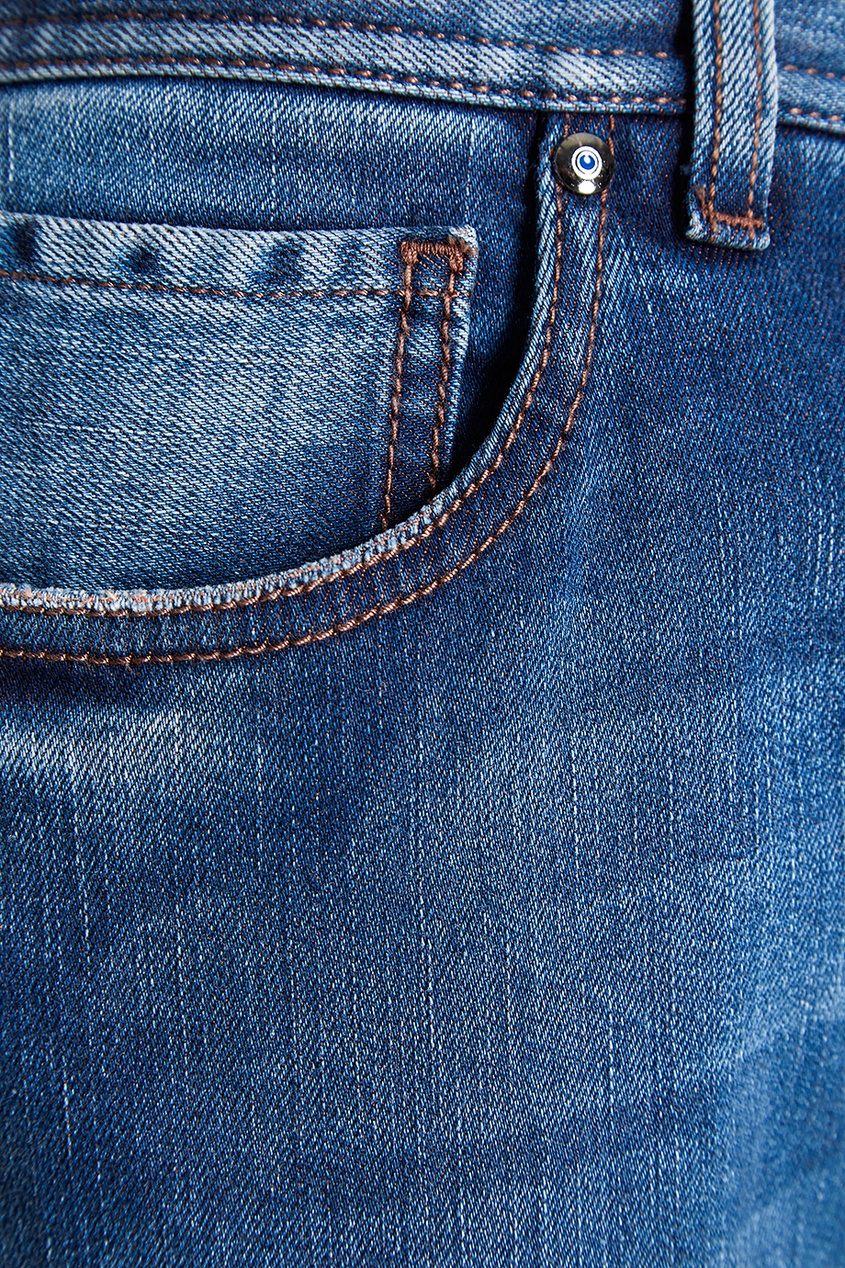 фото Укороченные джинсы голубые cesare attolini