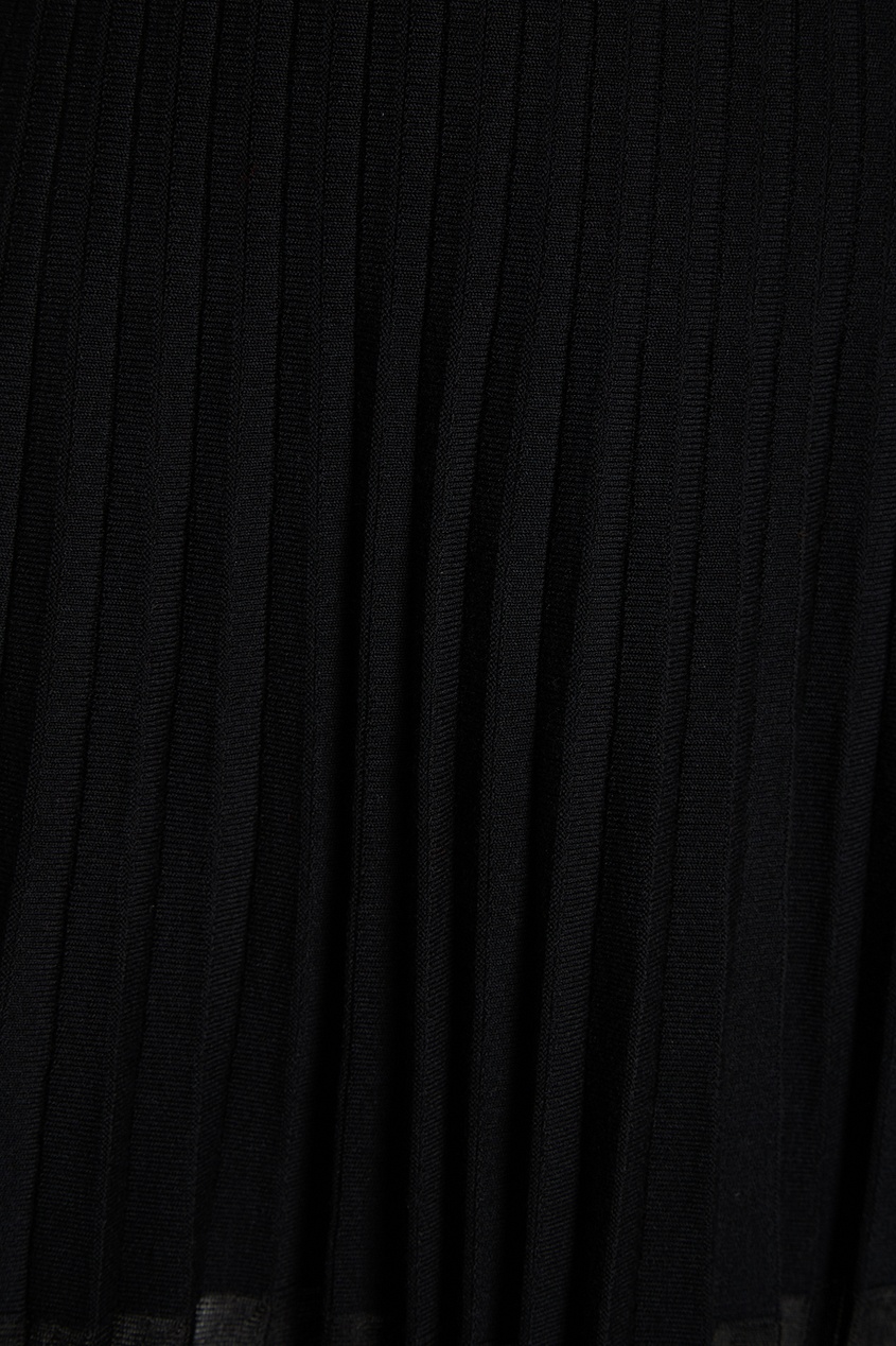 фото Шерстяное платье с плиссировкой alexander mcqueen