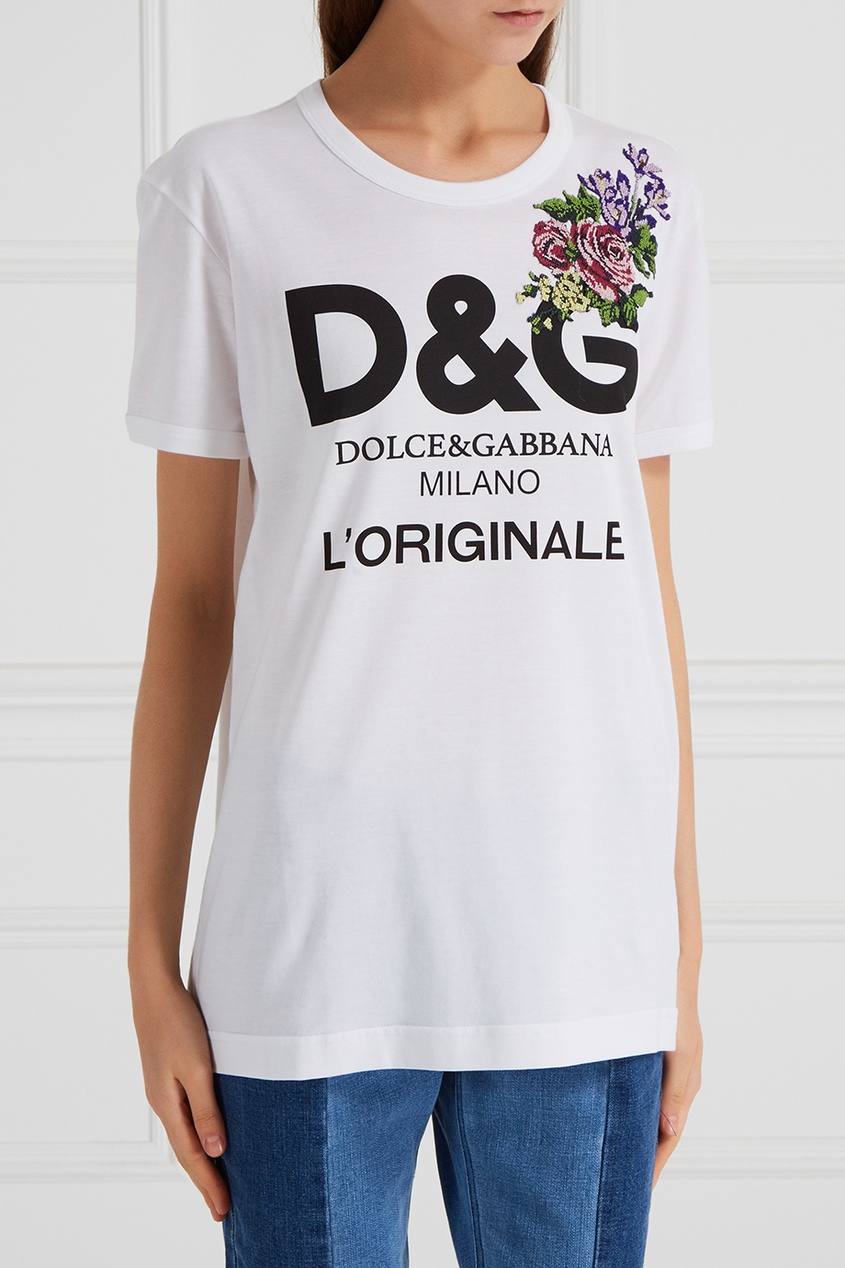 фото Футболка с принтом dolce&gabbana