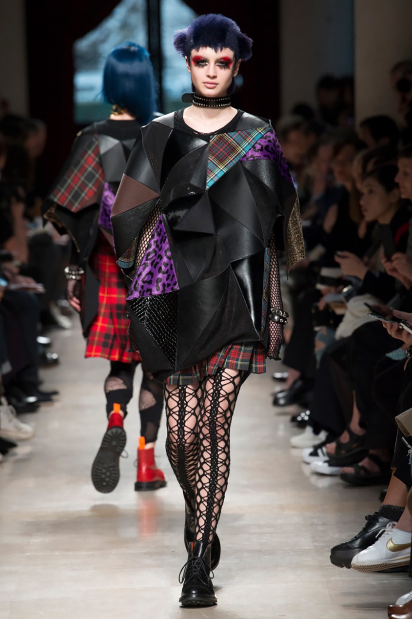 фото Шерстяная юбка в клетку junya watanabe