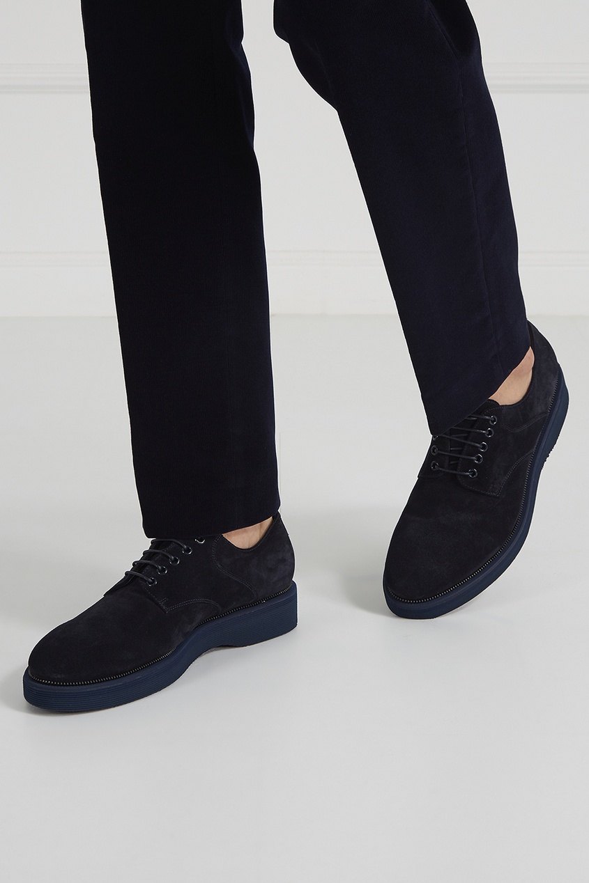 Замшевые ботинки