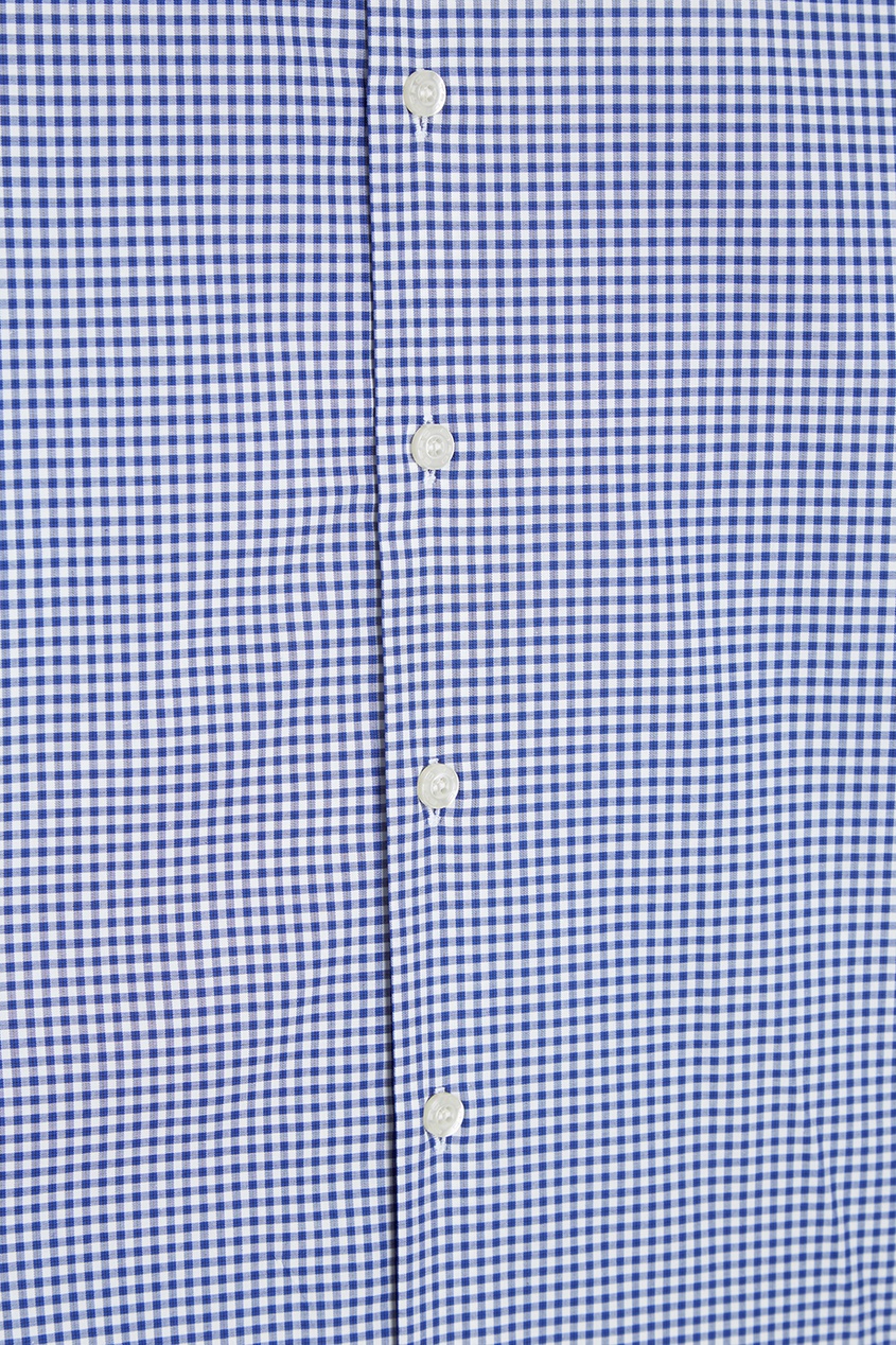 Голубая рубашка в клетку