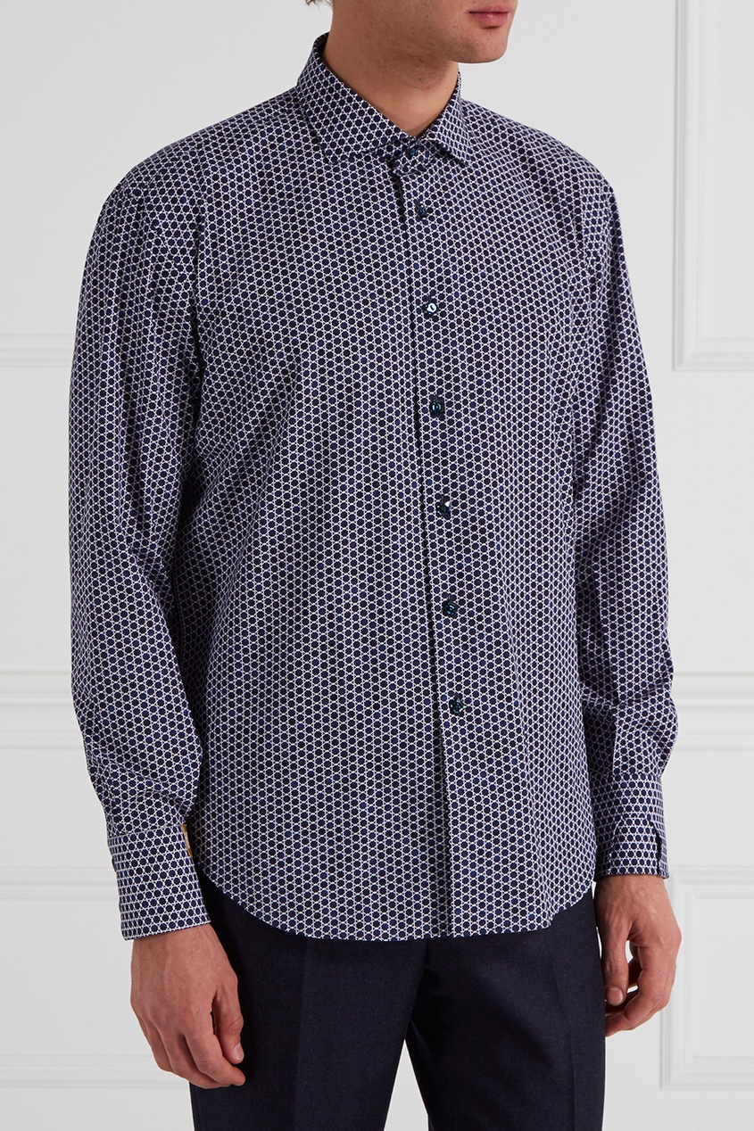Рубашка с геометрическим принтом