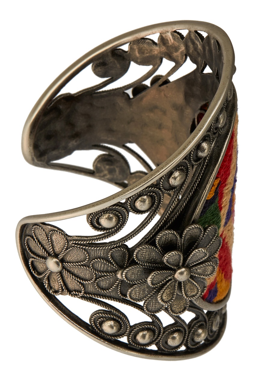 фото Широкий браслет с ярким декором Valentino