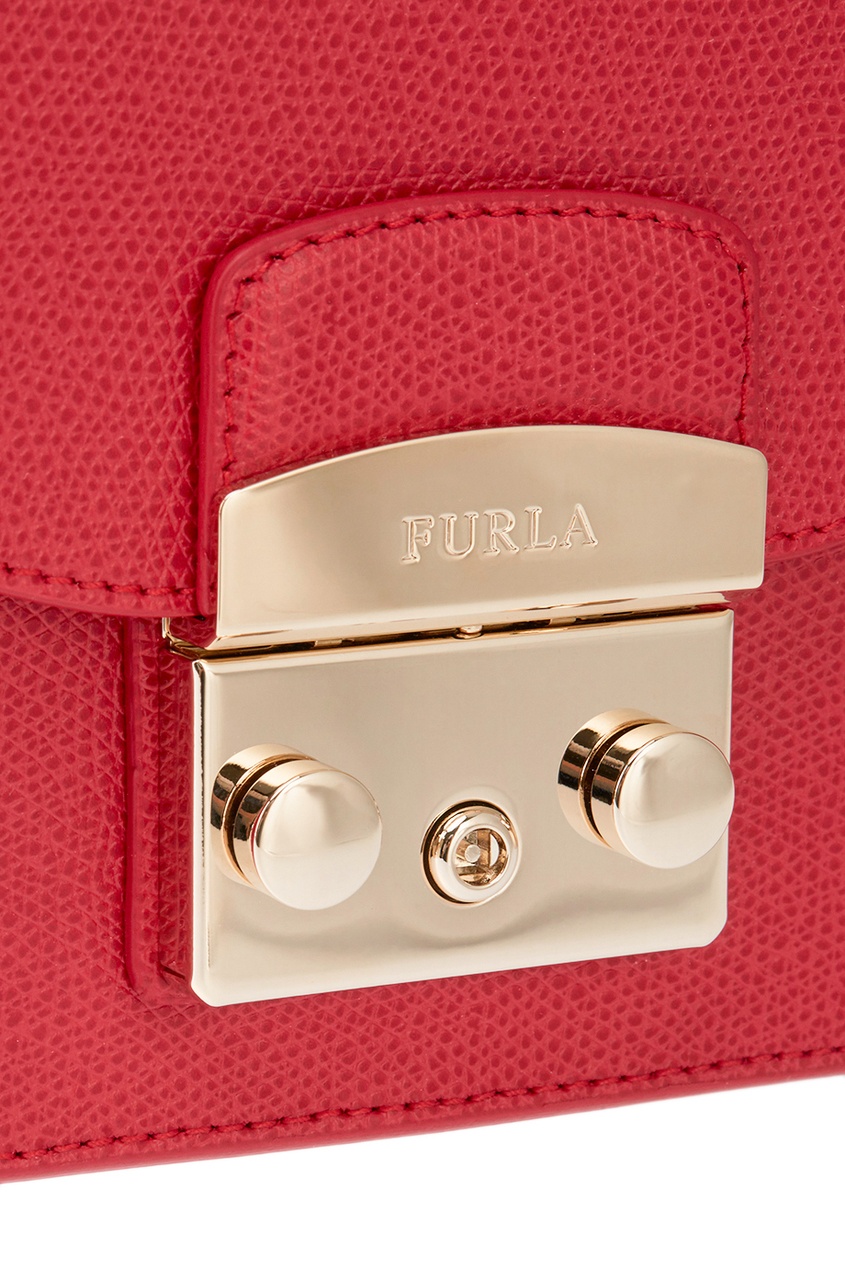 фото Красная сумка metropolis furla