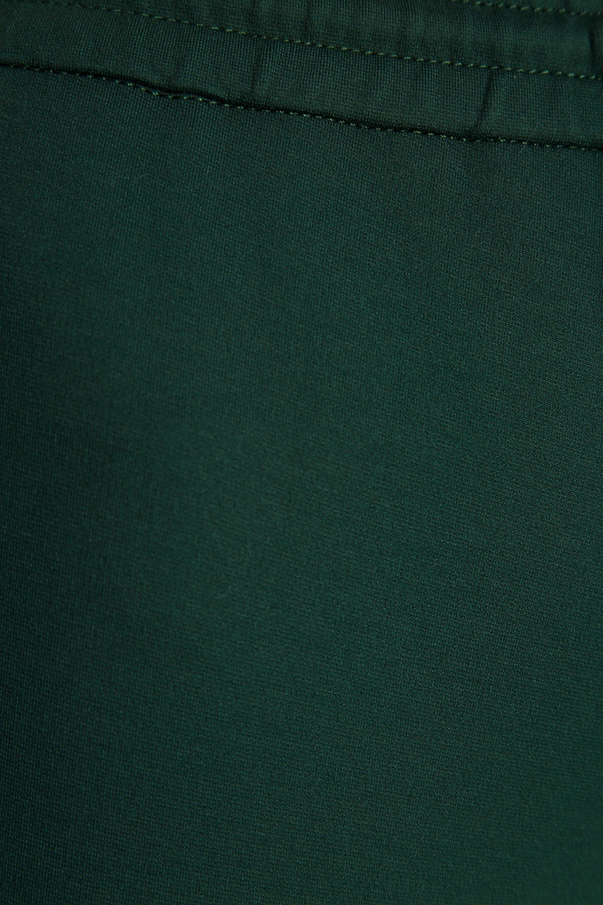 фото Зеленые брюки со штрипками theory