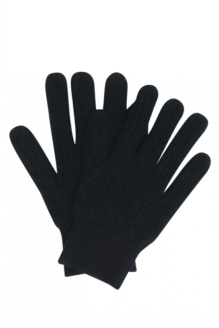 фото Черные перчатки из кашемира bonpoint
