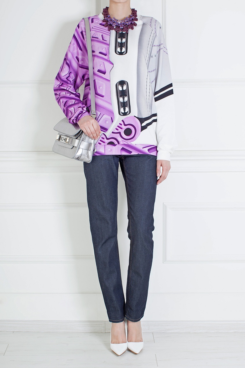 

Хлопковый свитшот, Фиолетовый, Хлопковый свитшот