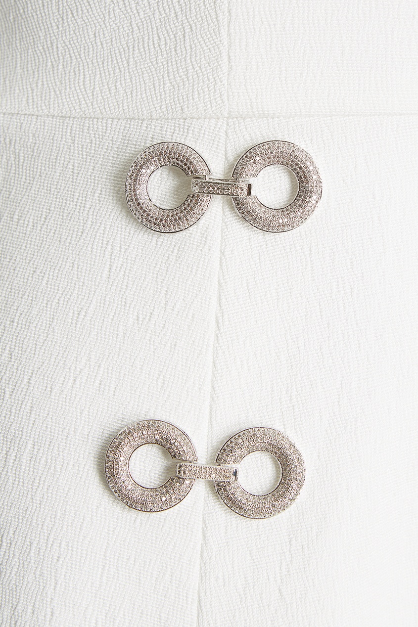 Платье с плиссированными вставками