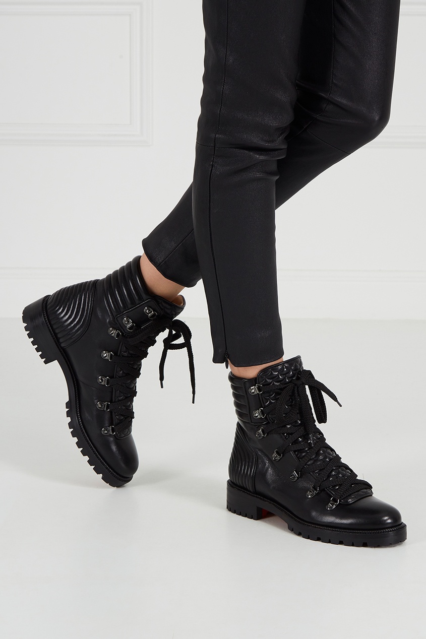 фото Кожаные ботинки Mad Boot Flat Christian louboutin