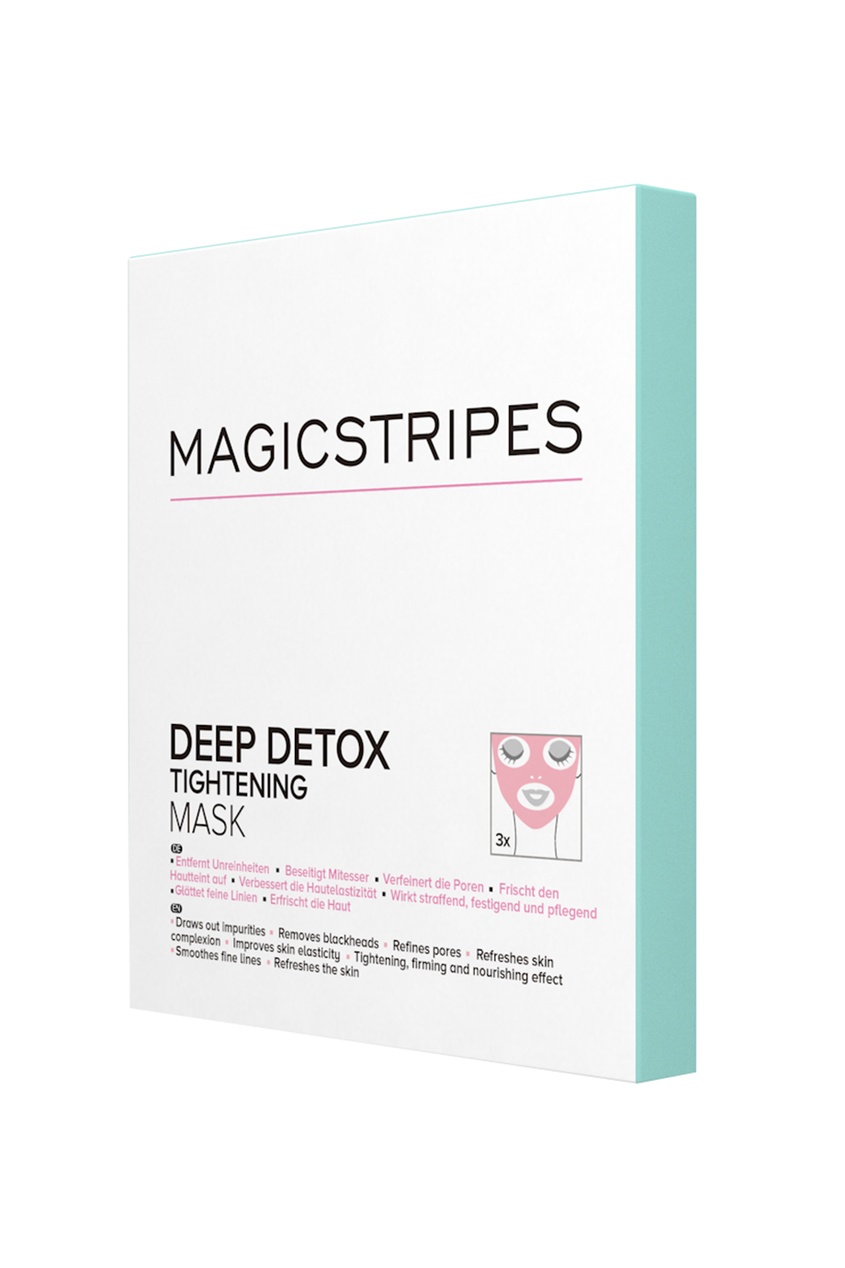 фото Маска для глубокого очищения deep detox tightening mask, 3 шт. magicstripes