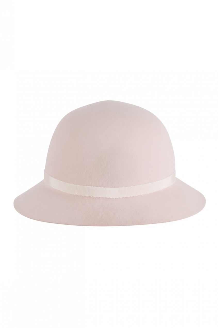 фото Розовая шляпа из шерсти cloche bonpoint