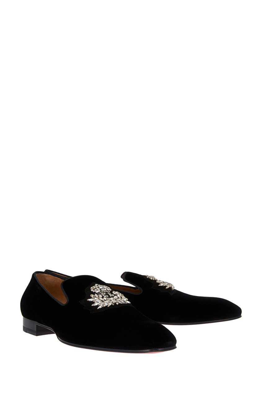 фото Замшевые слиперы Logo Dandelion Flat Christian louboutin