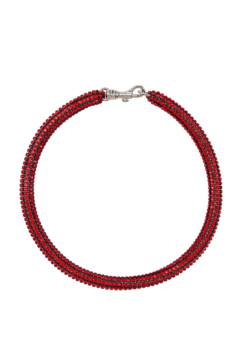 

Колье с красными кристаллами Swarovski x Chrostopher Kane, Красный
