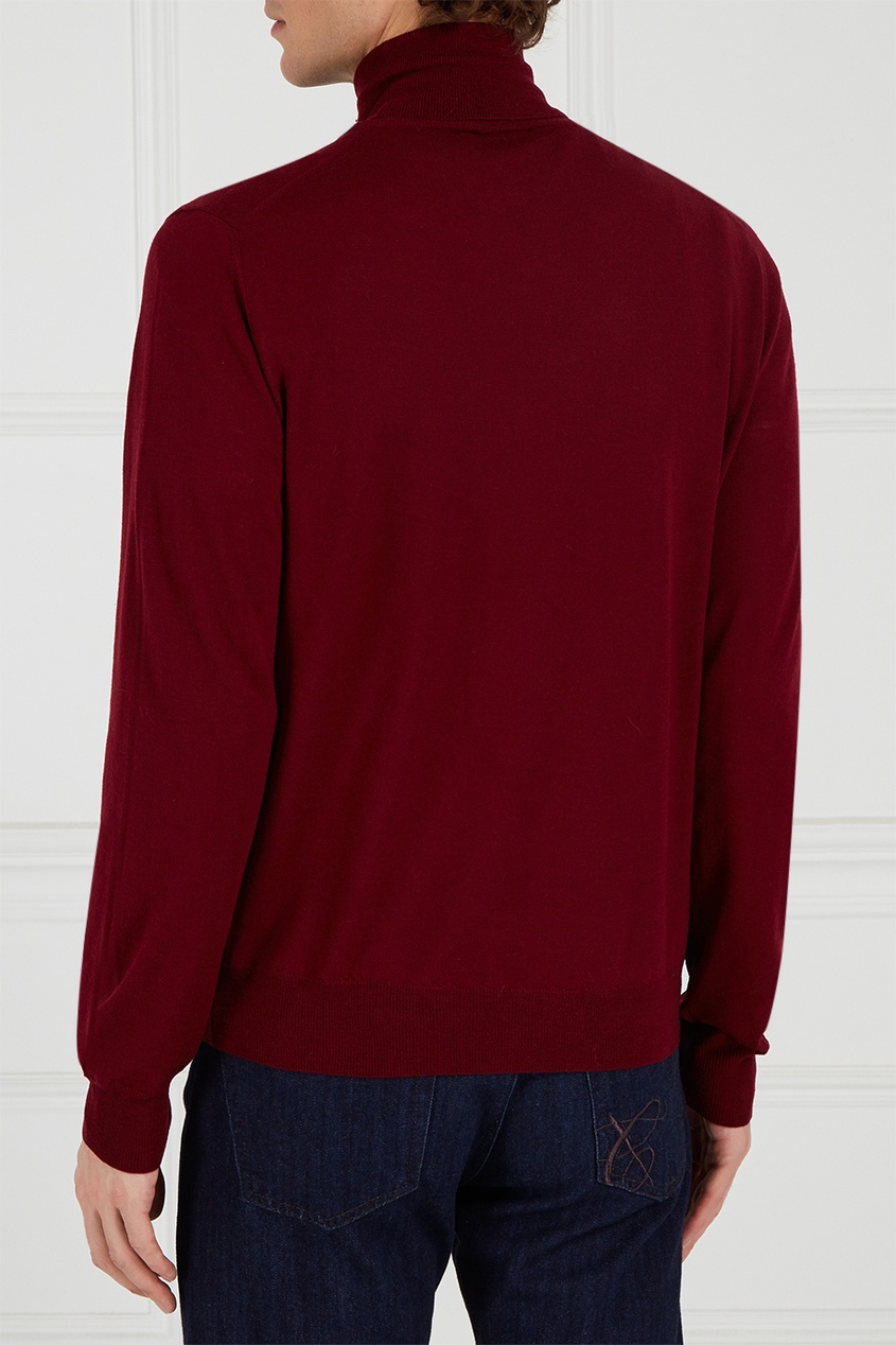 фото Красный свитер из шерсти Canali