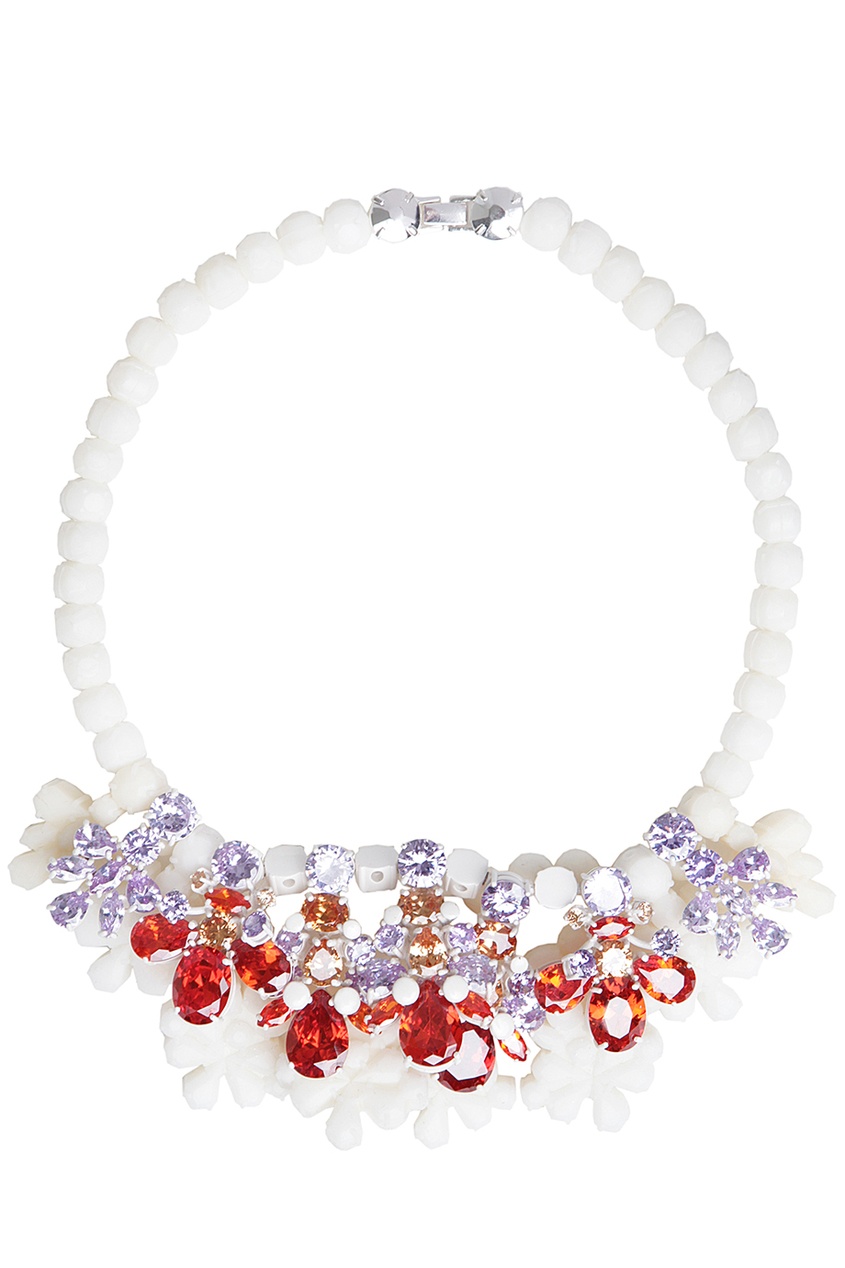 

Колье из силикона и кристаллов, Multicolor, Колье из силикона и кристаллов