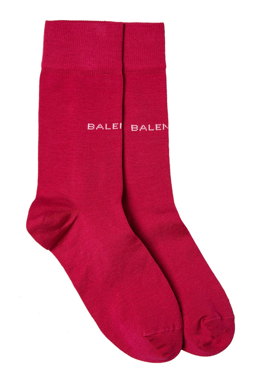фото Розовые носки с логотипом balenciaga